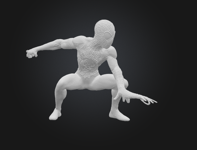 3D printed Miles Morales Nano Banana 3D figurine